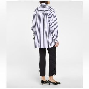 Bottega Veneta Navy and White Striped Shirt